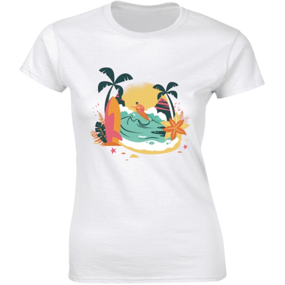 Surf It Beach Sea A Man At Seaside Cool T-shirt